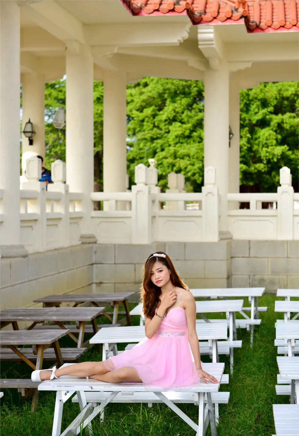 [Mzsock] NO.169 Zhang Yuanzhen, pink dress, high heels and beautiful legs street photography#[105P]-79